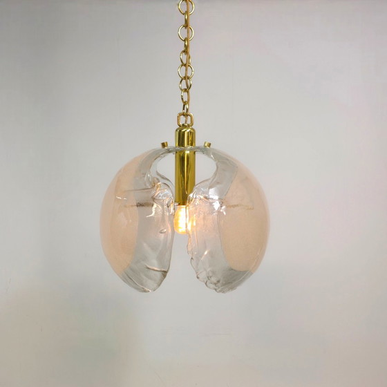 Image 1 of Kaiser Leuchten Lámpara XL de cristal de Murano de los años 70 de mediados de siglo