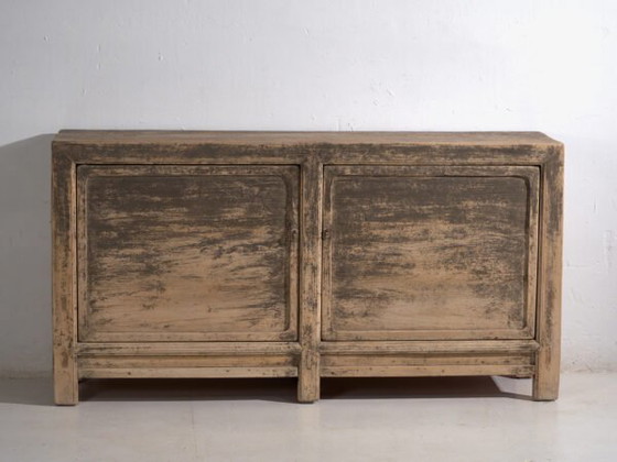 Antique sideboard in pine wood - China, circa 1950 – Sideboard cabinet, Iron (photo 21 of 40)