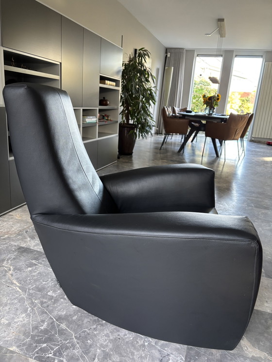 Stunning Luna Label Gerard van de Berg Armchair – Label Van den Berg, Leather, Wood (photo 4 of 6)