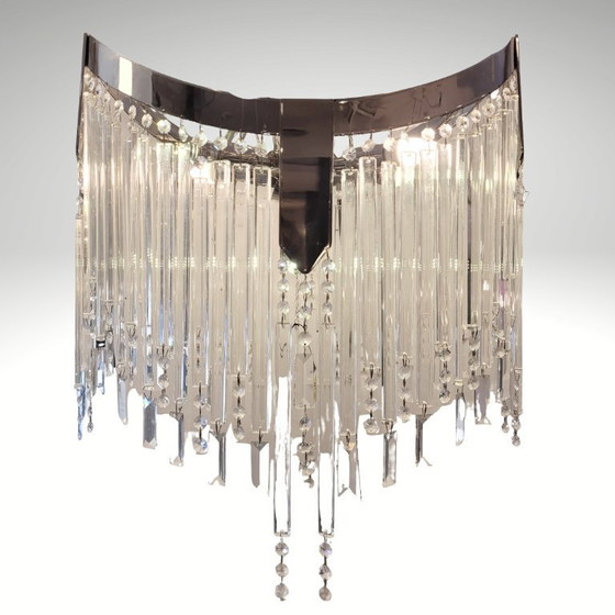 Image 1 of Kandelaber / Kronleuchterkristalle, Hollywood Regency, 90er Jahre - Italien