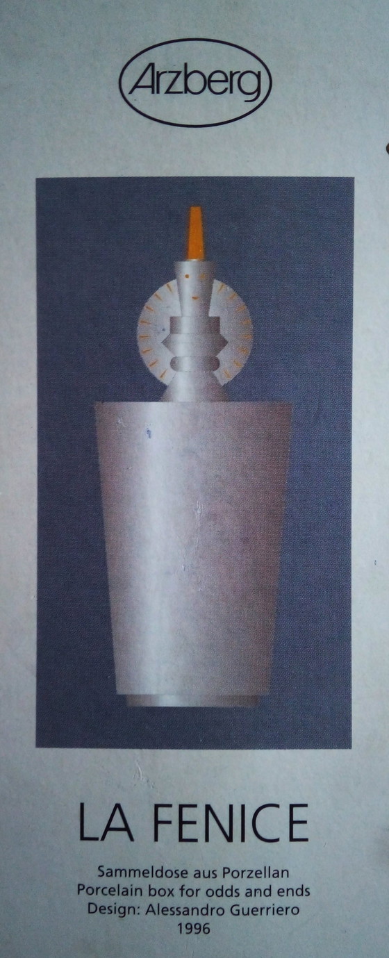 Image 1 of Alessandro Guerriero 'La Fenice' Postmodern Lidded Jar, 1996