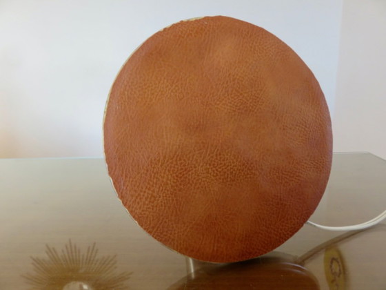 Image 1 of Lampe pied tulipe en métal brossé, 70's