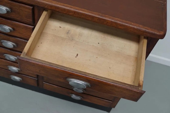 Image 1 of Armoire de mercerie vintage en chêne français, années 1950