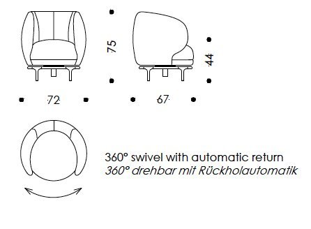 Image 1 of Wittmann - Vuelta Armchair 72