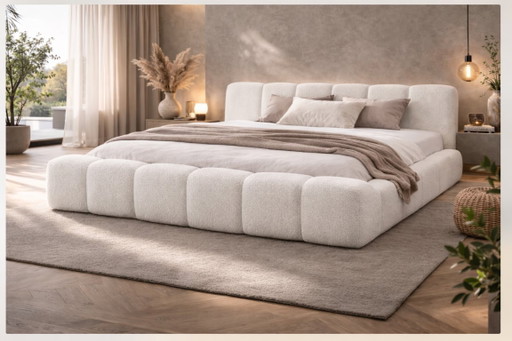 ARIANA 180x200 - upholstered bed with storage