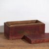 Antique red box with floral motifs (c.1900) #9 – Decorative Objects (photo 16 of 40)
