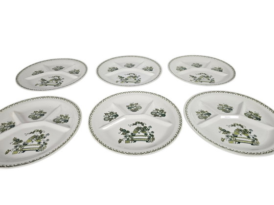 Image 1 of Figgjo Flint - Turi design - Market -  Fondue borden (6)  - Noorwegen - 1970's