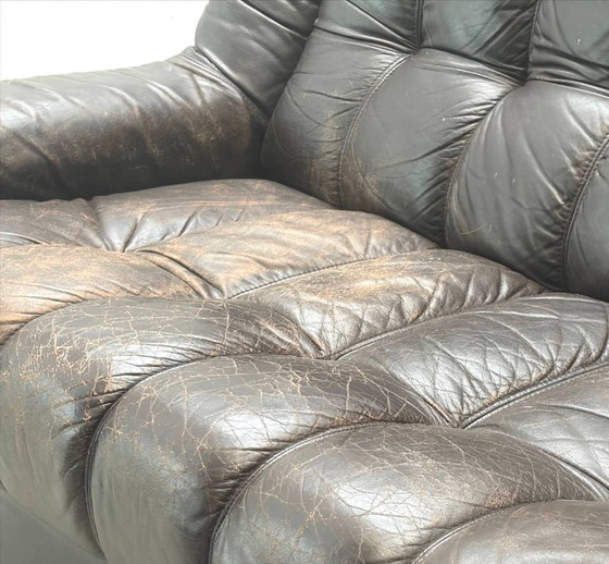 Vintage Leather Sofa Modular Style, 1970s – 3-5 seaters (photo 3 of 13)