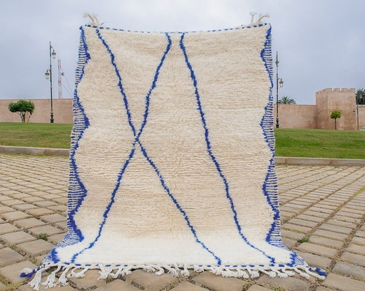 Tapis Beni Ouarain en laine authentique 200cmx150cm