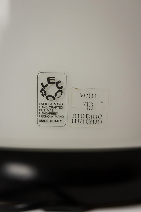 Image 1 of Leucos. Pair of egg-shaped glass lamps. Italy, 1960s.