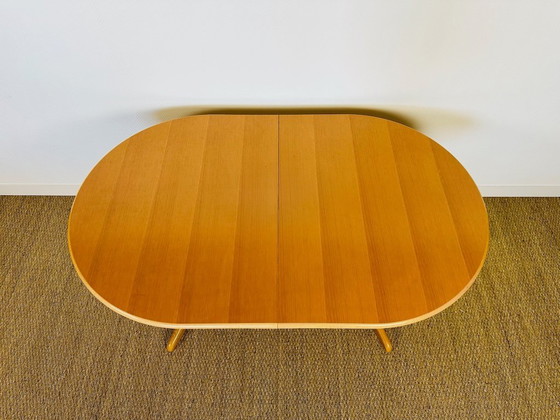 Image 1 of Table à manger vintage ovale extensible, 1960