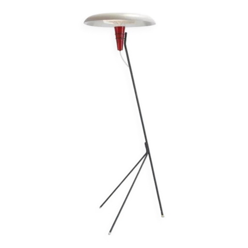 Rare Philips NX38 floor lamp by Louis Kalff – vloerlampen, Plastic, Mid Century Modern