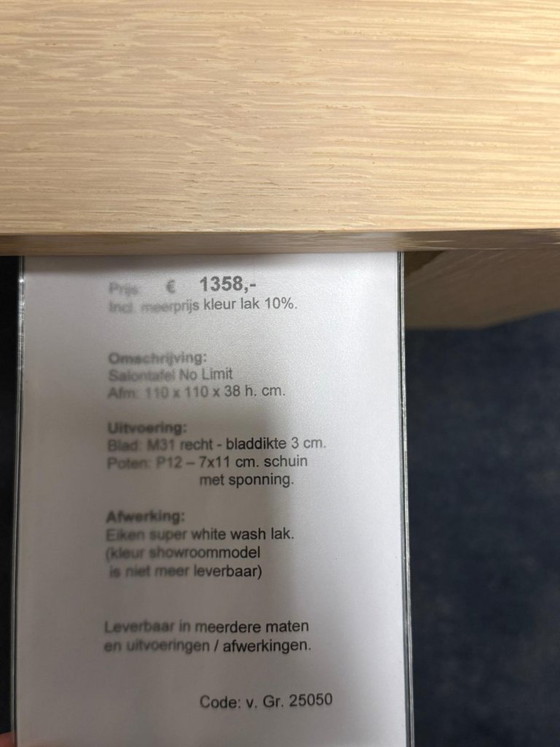 Image 1 of Coffee table No Limit (solid oak)