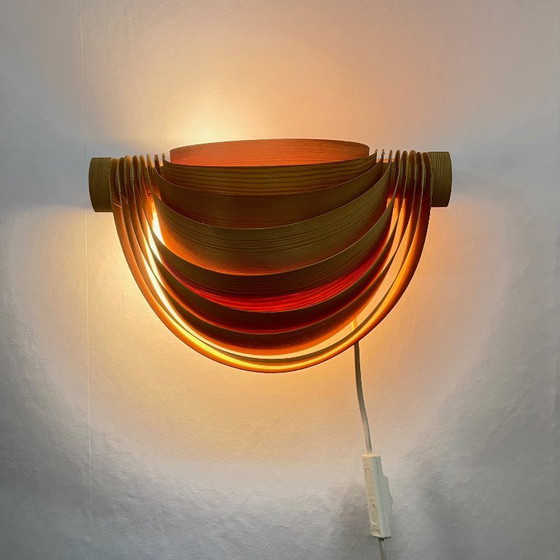 Image 1 of Translandia Duo Wall Lamp in Pine, Denmark, 1960-70
