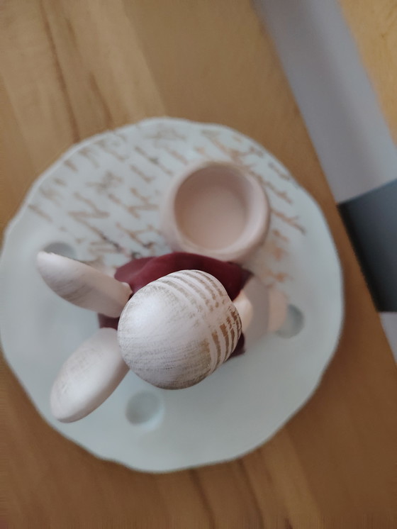 Image 1 of Valentino Engel Sarah sitzend m. Schale (seltener Teelichthalter) 