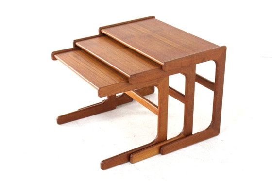 Image 1 of Salin Nyborg nesting tables bijzettafels vintage