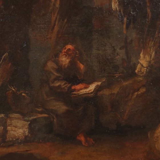 Image 1 of Landscape Painting with Holy Hermit