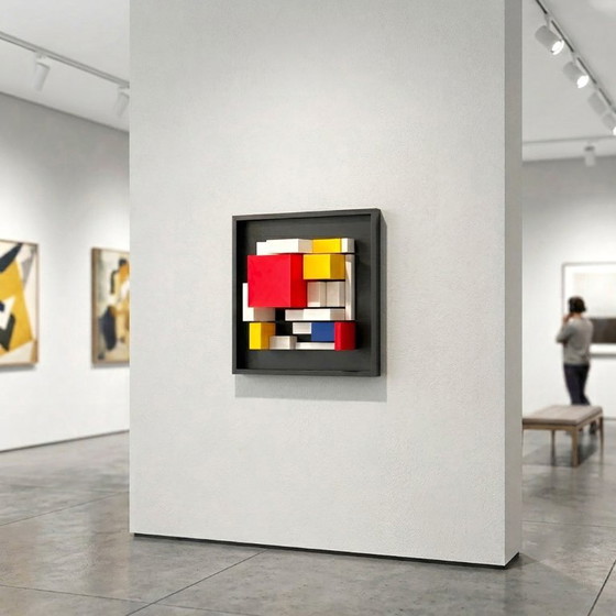 Anklänge an Mondrian – Studio Mihai Enescu, Wanddekoration, Wood, Plastic (photo 10 of 13)