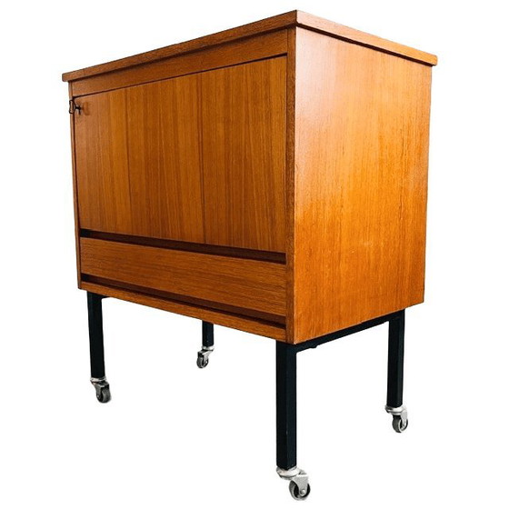 Image 1 of Meuble bar mobile vintage en teck, design danois des années 1960