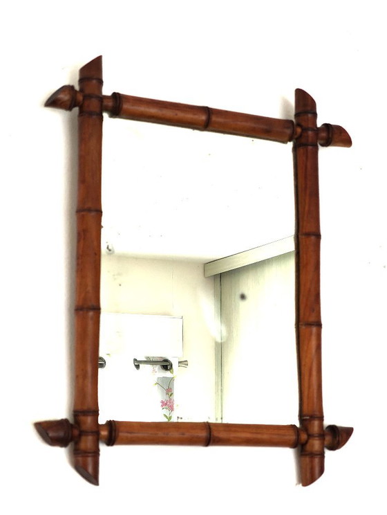 Antique Bamboo Mirror (photo 5 of 11)