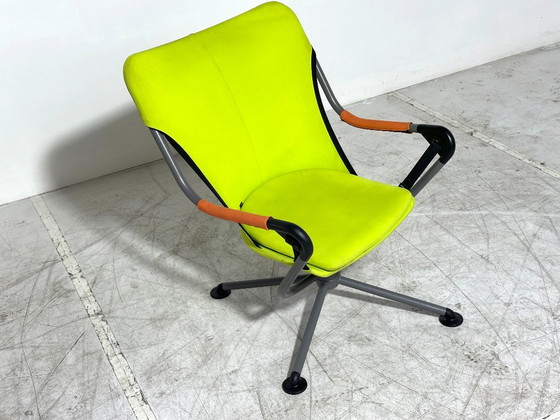 Poltrona Vitra Waver - Konstantin Grcic - verde, grigio, arancione - poltrona girevole - fuori produzione (photo 6 of 8)