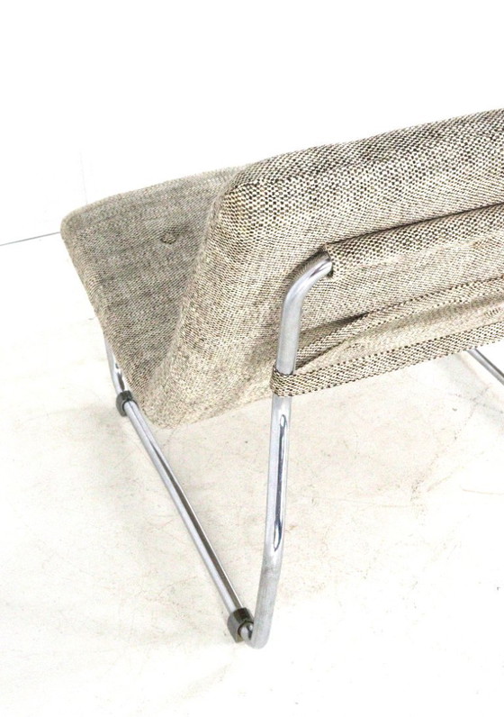 Image 1 of Vintage fauteuil 'Hierden' midcentury nieuwe gestoffeerd