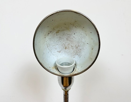 Image 1 of Vintage Chrome Italian Gooseneck Table Lamp, 1960s