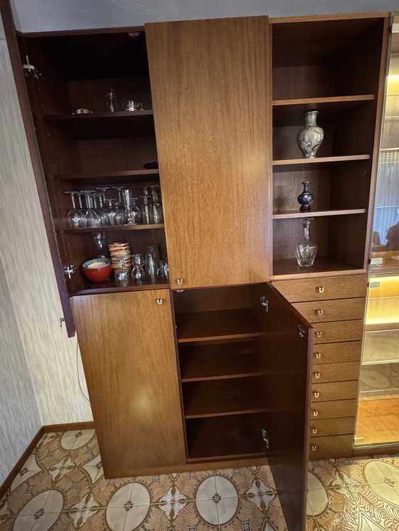 Image 1 of Vintage seventies wandkast - vitrinekast 