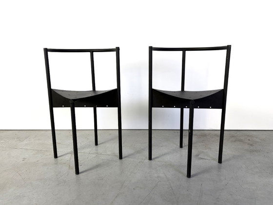 Pair of wendy Wright chairs by Philippe Starck, 1986 – Chairs and lounge chairs, Metal (photo 2 of 11)