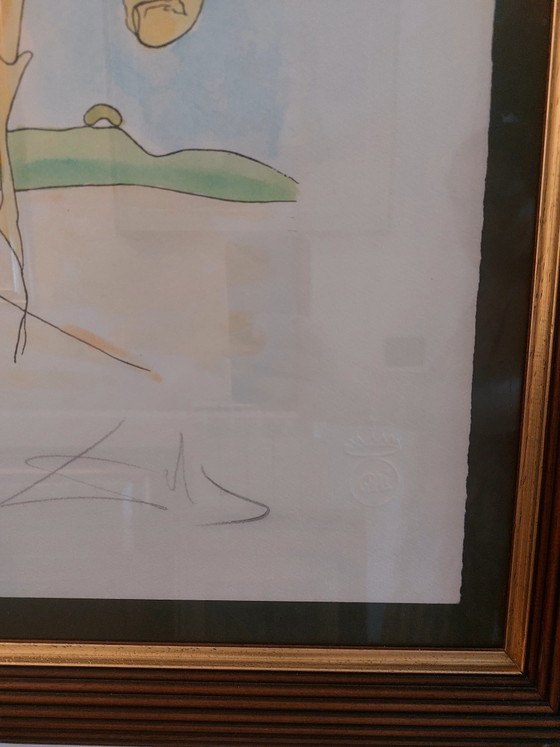 Salvador Dalí "Amazone" 1974 Eau-forte Originale Signée, 38/200 Certifiée – Salvador Dali (photo 3 of 5)