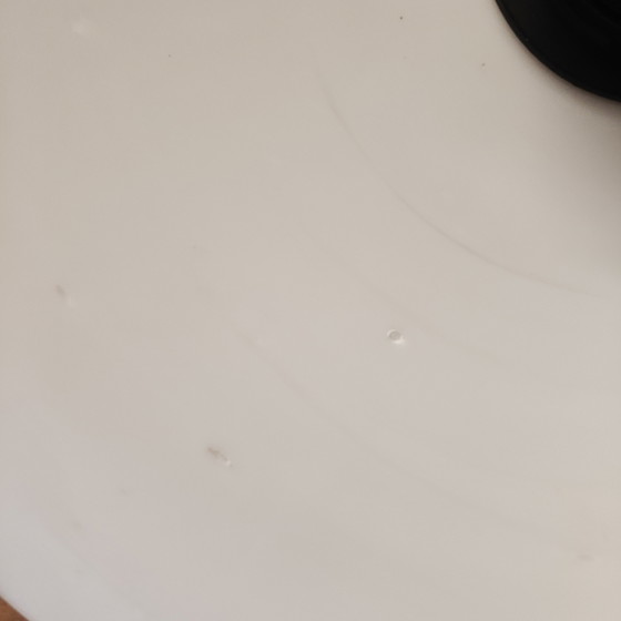 Image 1 of Vintage Opaline Glass Pendant Lamp – Scandinavian Minimalist Style - rewired 