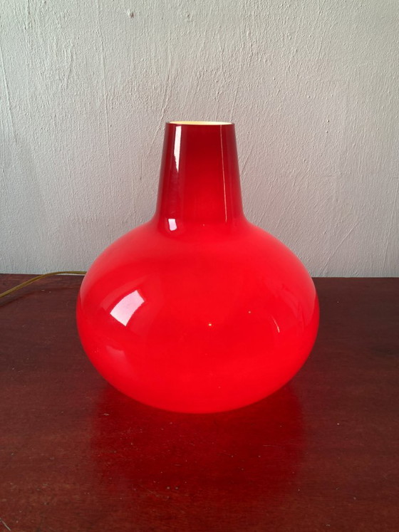 Lampada da tavolo vintage in vetro rosso – SCE, Francia – Lampade da tavolo, Glass (photo 9 of 11)