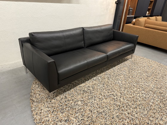 Image 1 of Design on Stock Heelz 4-Sitzer-Sofa in schwarzem Leder