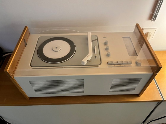 Image 1 of Tourne Disque Radio Braun SK 61 Phonosuper Dieter Rams Hans Gugelot Vintage Bauhaus