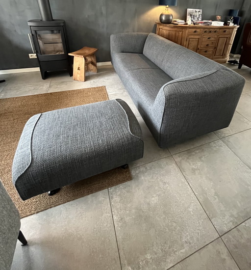 Pode Marv 3-Sitzer-Sofa mit Fußhocker