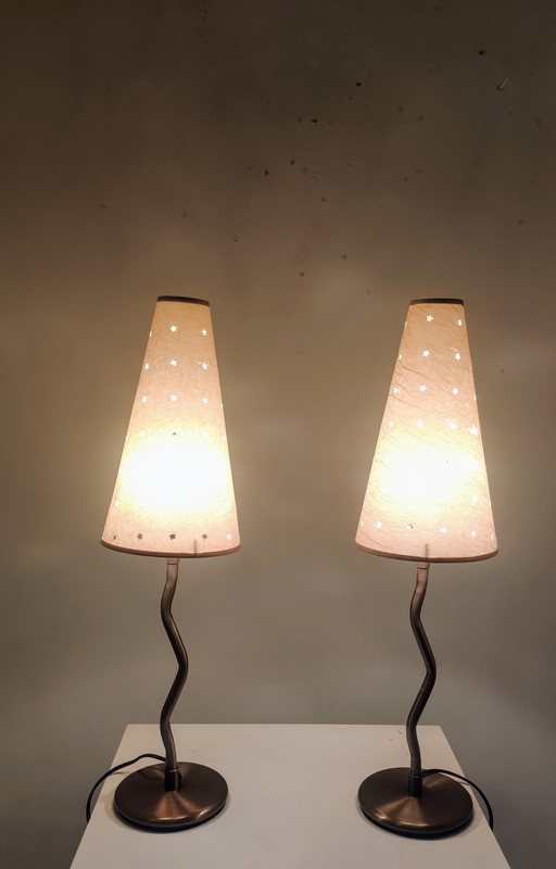 Ikea Antimon lampes de table Squiggle