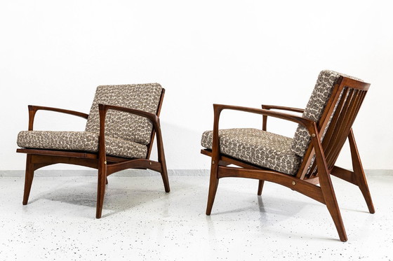 Image 1 of Fauteuils style années 60, Danemark, lot de 2