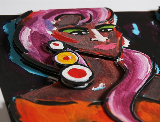 Bach, Elvira - Glaube, Liebe, Hoffe - 3D-Konstruktion - nicht signiert