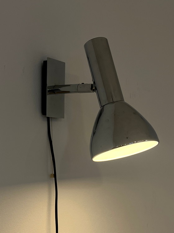 Mid-Century adjustable wall lamp – Wall lights, Metal, Chrome, Mid Century Modern (photo 4 of 5)