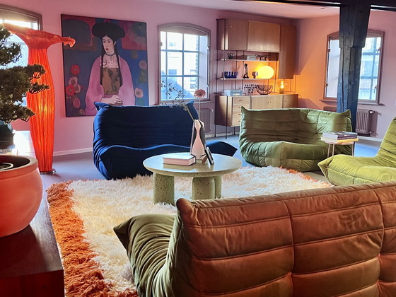 Image 1 of Lampada da terra Retro Silk Flower