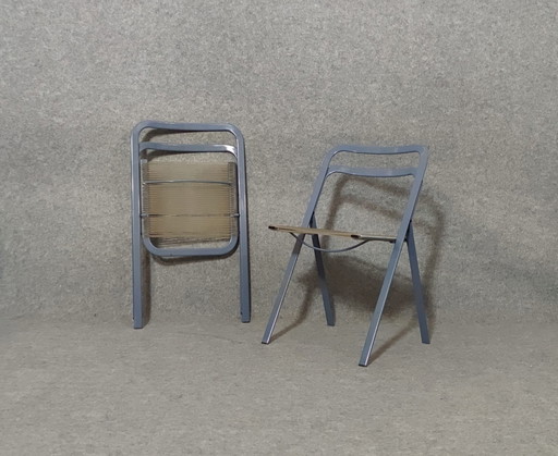 2× CLAP CHAIR ITALY CLAP CHAIR MID CENTURY DANISH DESIGN 60s VINTAGE RETRO
