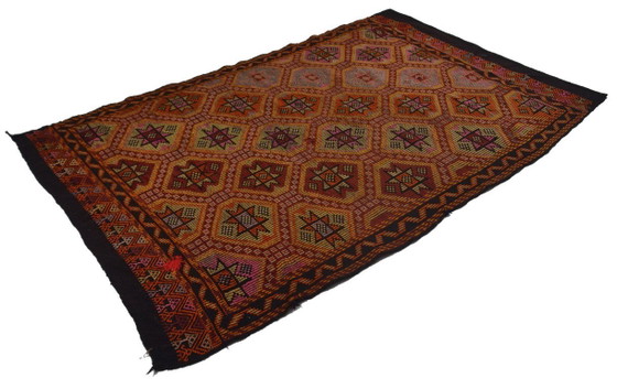 Vintage Anatolian Mut Kilim – Bold Geometric Handwoven Wool Flatweave Rug 354 x 244 cm – &Tradition (photo 8 of 10)