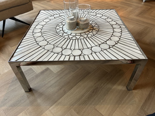 Tavolino da caffè in ceramica G58 Lutgart De Meyer, unico nel suo genere, degli anni '60