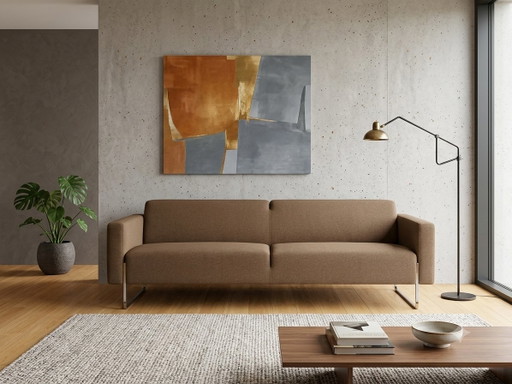 Artifort Mare | Canapé 3 places | Marron rénové – 3 5 zitsbanken, Wool, Metal