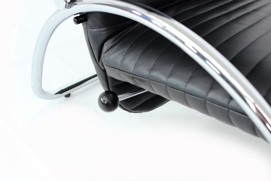 Image 1 of ¡como nuevo! Georg Appeltshauser Lounge Chair / Sillón Relax, estilo Bauhaus, cuero de primera calidad, marco cromado con funció