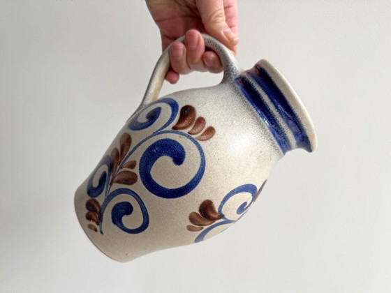 1x Vintage Blue Ceramic Knodgen W. Germany Vase – Knödgen, Vazen (photo 4 of 6)