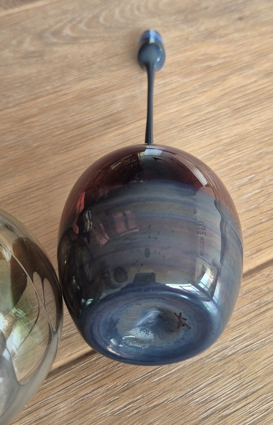 Cabinet Vases Lamp Glass Design Signed – Glass art (photo 9 of 13)