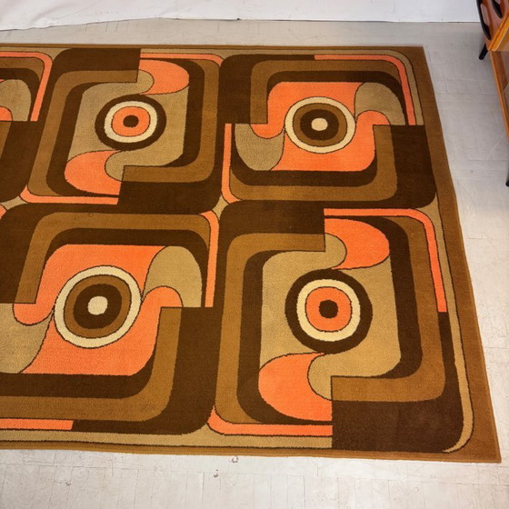 Image 1 of Fekete Ferenc Farao “Latex” Carpet, 1974 – Hungarian Design
