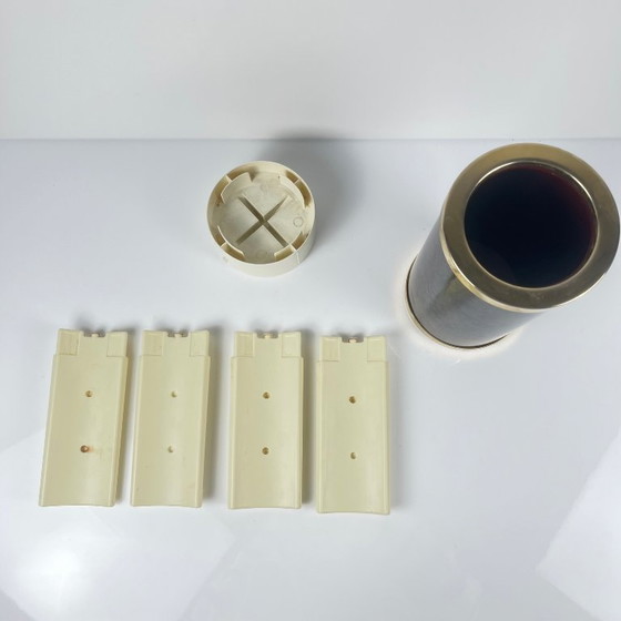 Image 1 of Vintage bottle cooler – marbled effect & gold finish, 1970