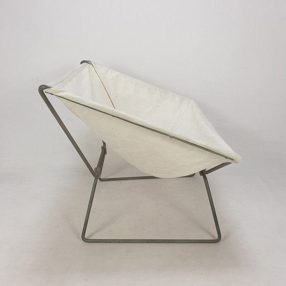 Image 1 of Vintage AP-14 butterfly chair in steel tubes by Pierre Paulin for Ap Polak, 1950